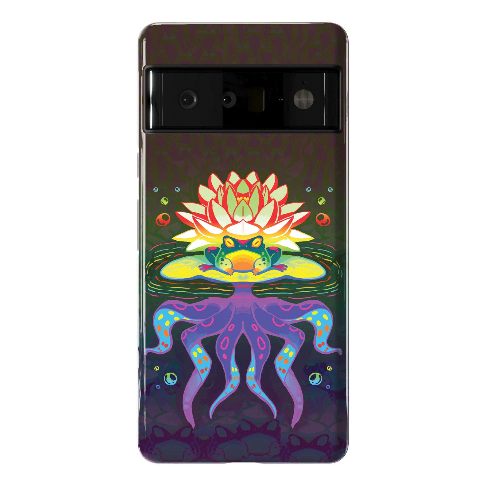 Psychedelic Lily Frog Phone Case